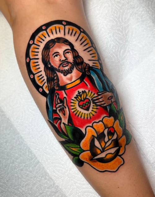 Jesus Tattoo Design