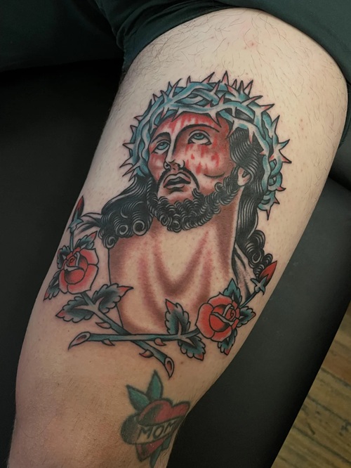 Jesus-Themed Tattoo