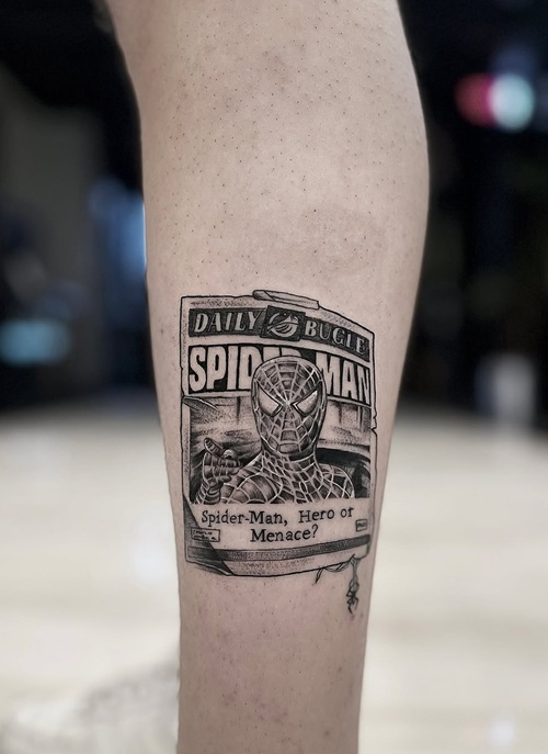 Spider-Man Themed Ink