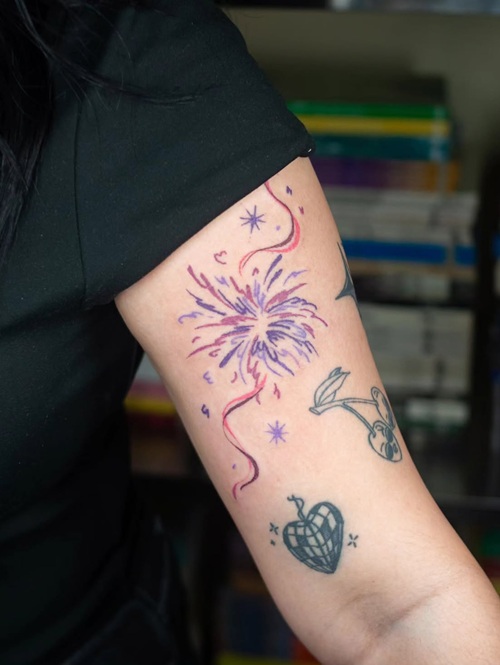 Festive Firework Tattoos