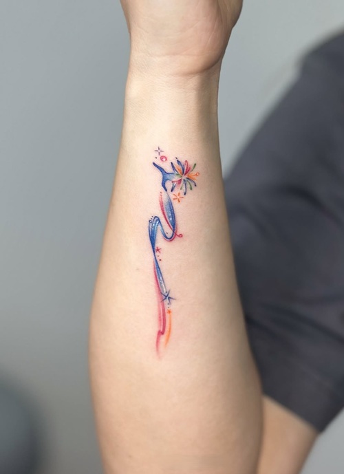 Colorful Firework Tattoos