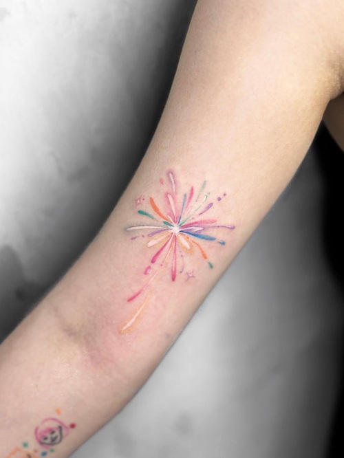 Firework Aesthetic Tattoos