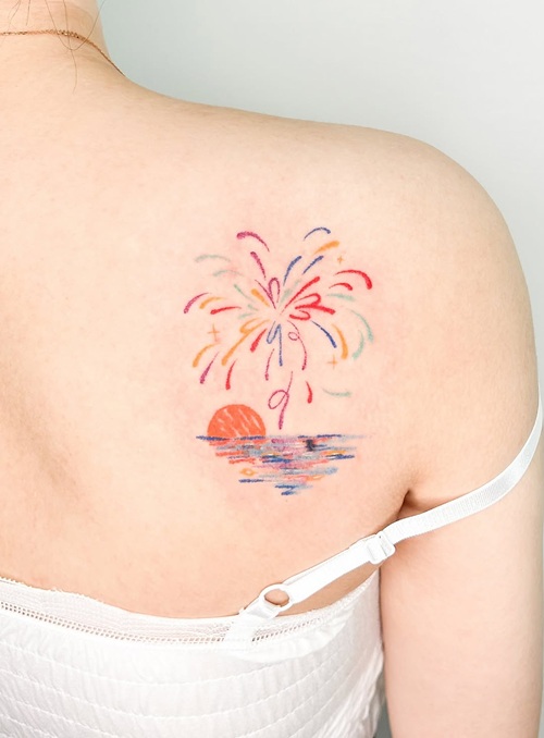 Firework-Inspired Tattoos