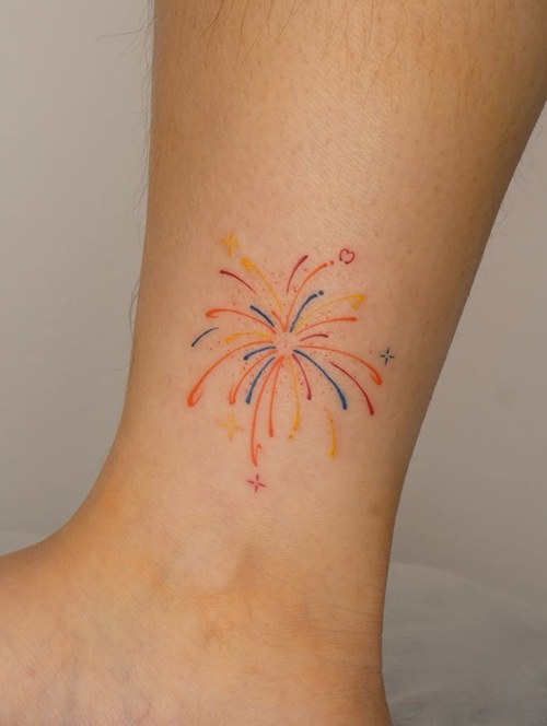 Firework Body Art