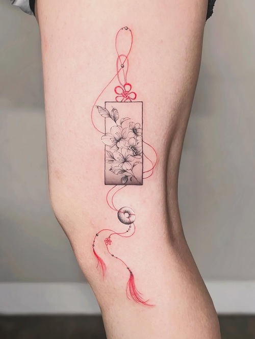 Chinese Floral Art Tattoos