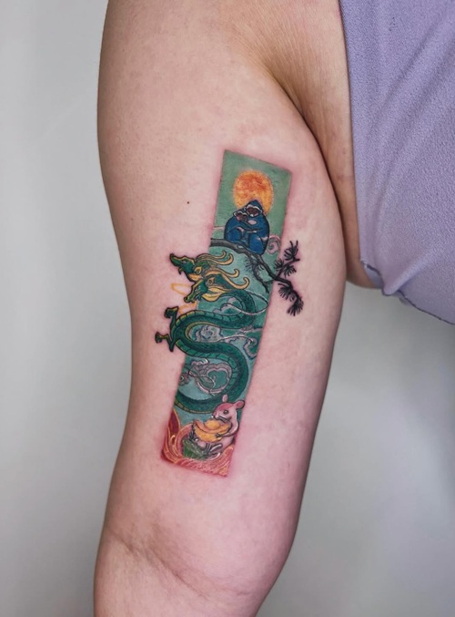Elegant Chinese Art Tattoo Designs