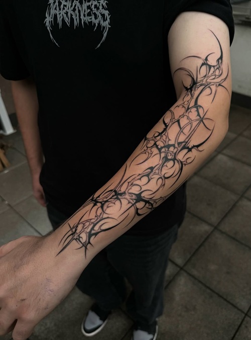 Cyber-folk tattoo designs
