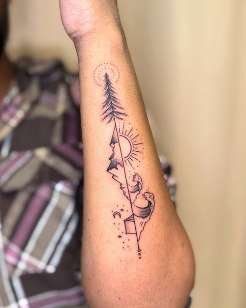 Earthy aesthetic tattoos