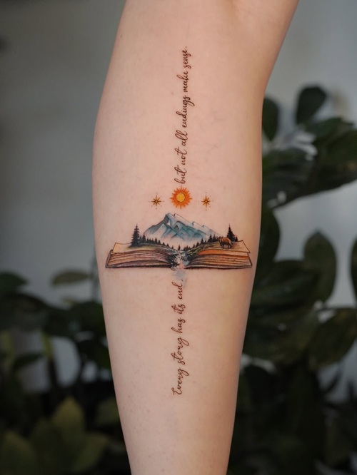Rustic nature tattoo