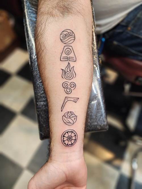 Small earthy tattoo