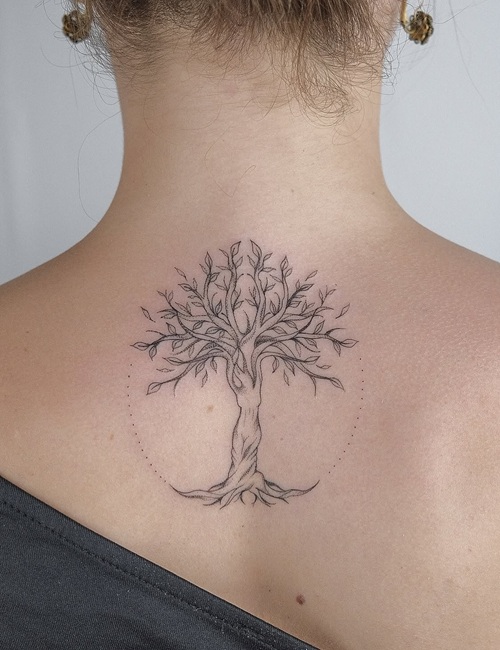 Unique earthy tattoo design