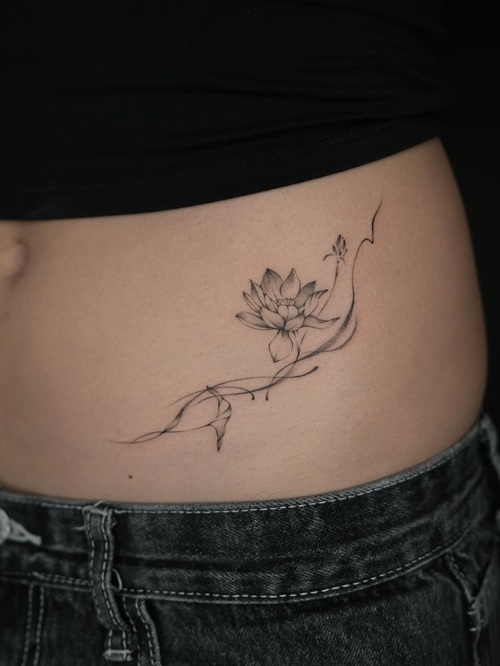 Feminine Hip Tattoo