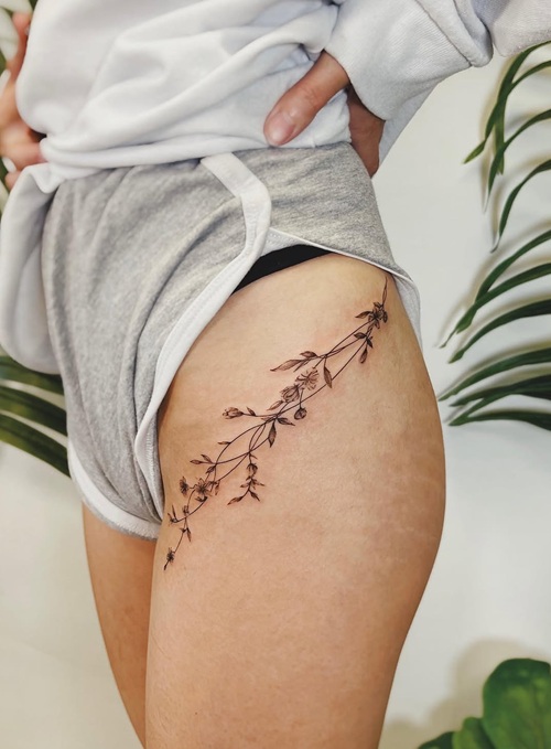 Hip Tattoo Design