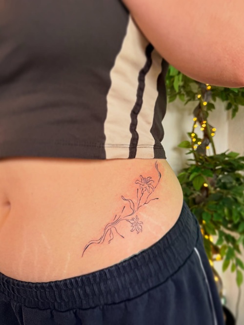 Delicate Hip Tattoo
