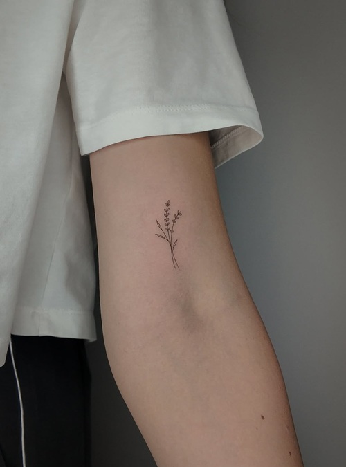 Elegant minimalist tattoo
