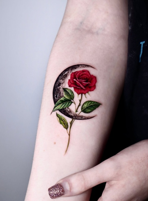 Moonflower tattoo