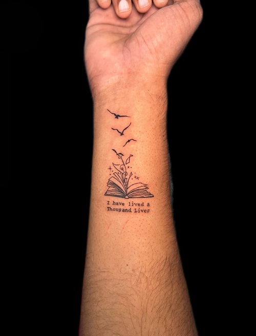 Minimalist symbolic tattoo