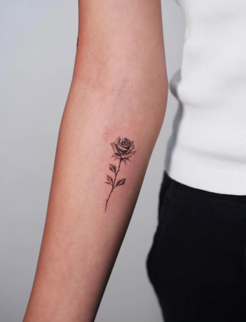 Delicate realistic tattoo