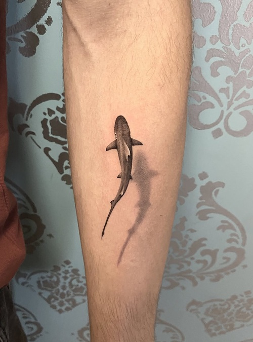 Realistic micro tattoo