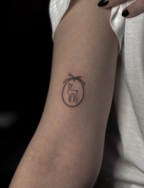 Minimalist animal tattoo