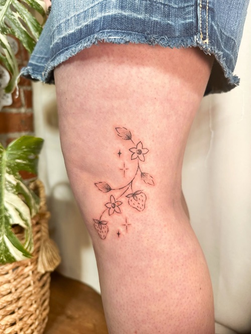 Strawberry vine tattoos