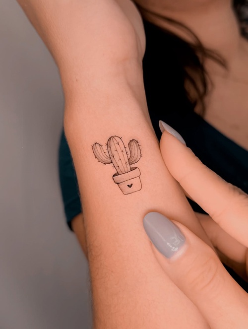 Small forest tattoo