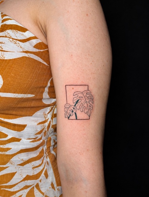Tiny nature minimalist tattoo