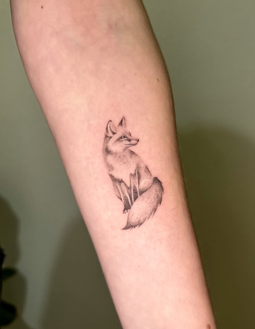 Tiny fox tattoos