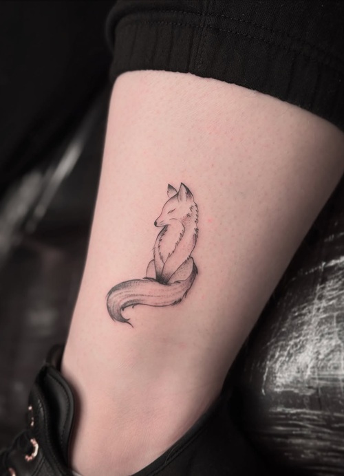 Mini Fox Tattoo