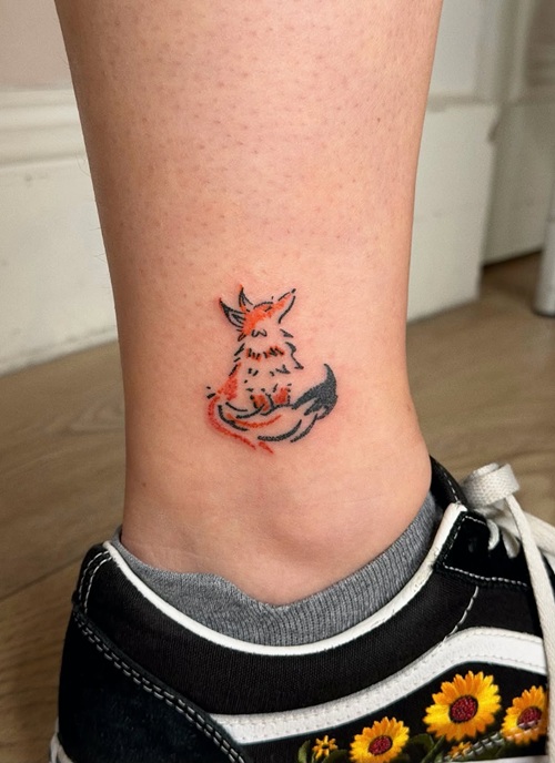 Dainty Fox Tattoo