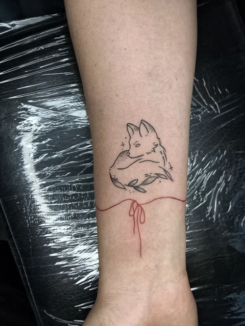 Little Fox Tattoo Design