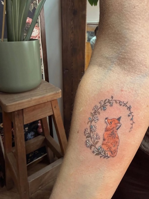 Mini Fox Tattoo
