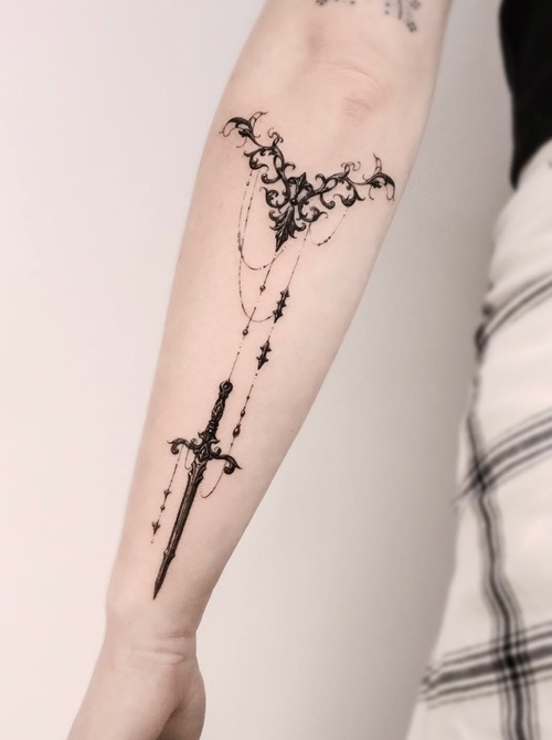 Dark gothic tattoo