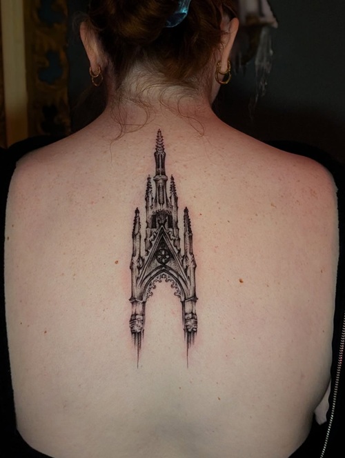 Gothic aesthetic tattoo