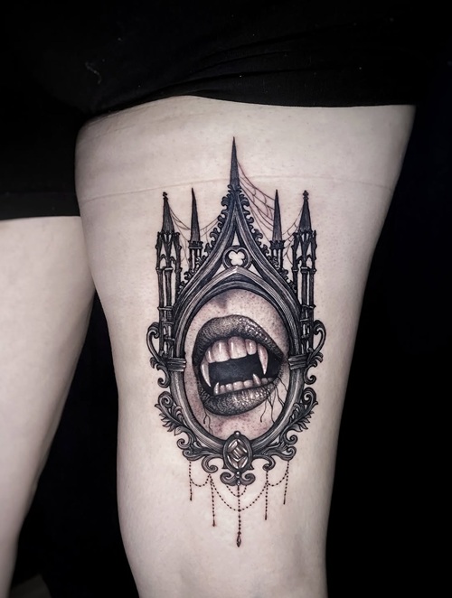 Dark gothic tattoo