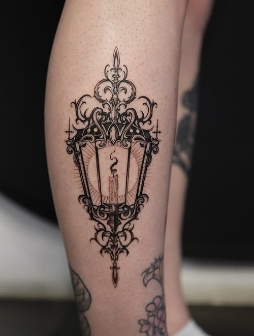 Dark romantic tattoo