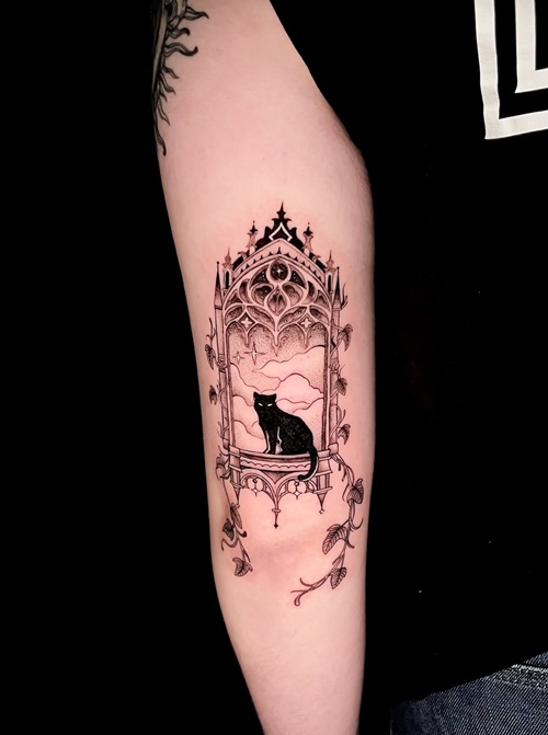 Small gothic tattoo