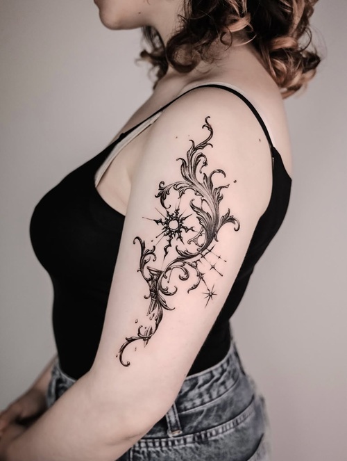 Intricate gothic tattoo