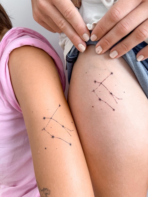 Matching Tattoos Symbolizing Sisterly Love