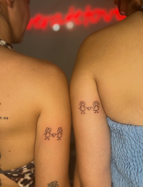 Cute Sister Tattoo Ideas
