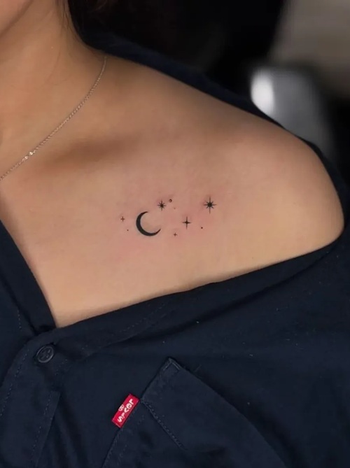 Moon and Star Tattoo Designs