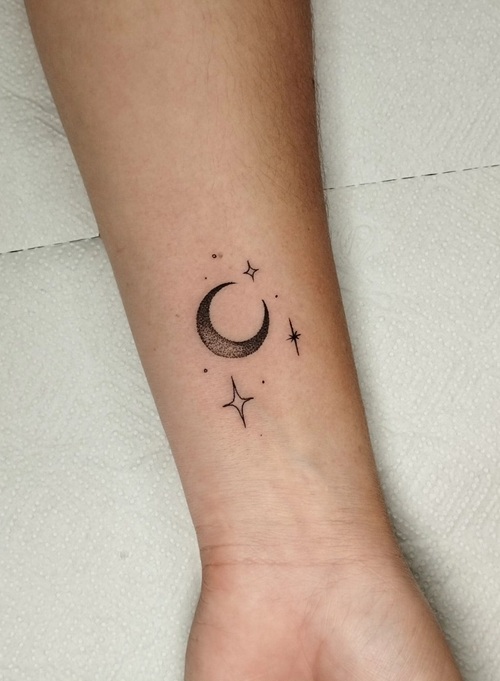 Dreamy Moon Tattoo Designs