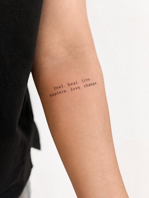 New Year Resolution Tattoo