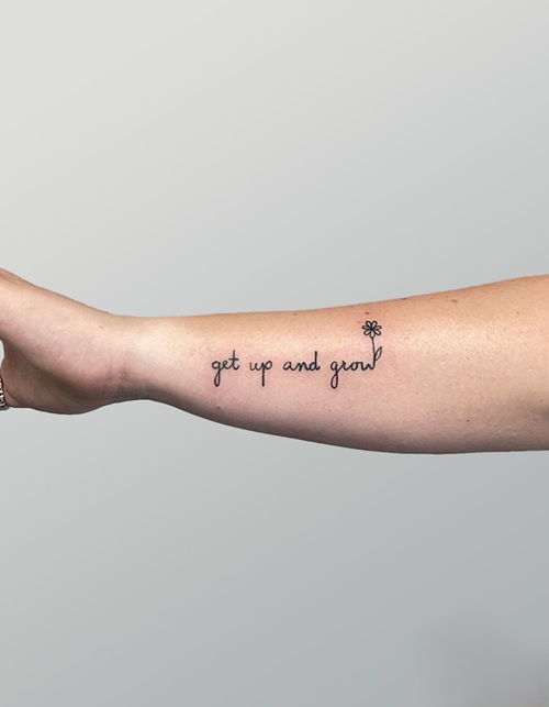 Personal growth New Year tattoo