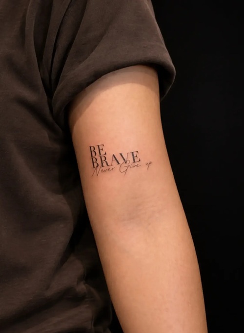 Positive mindset tattoo design