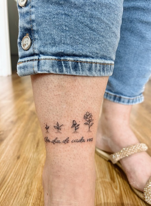 New Year goals tattoo design