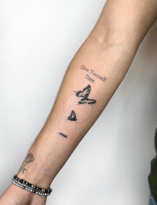New Year affirmation tattoo design